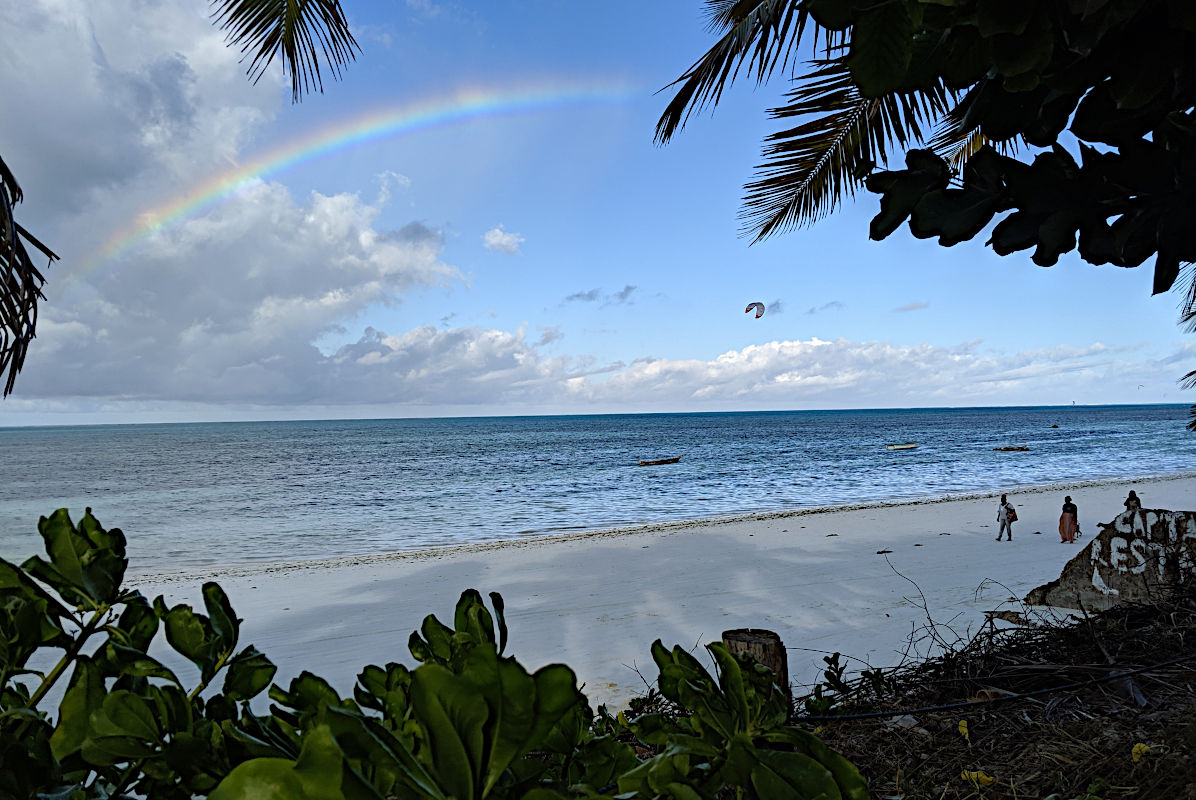 Rainbow over the sea